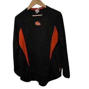 Majestic Iowa Hawkeyes Men's Medium Long Sleeve Pullover Logo Shirt Athletic Top